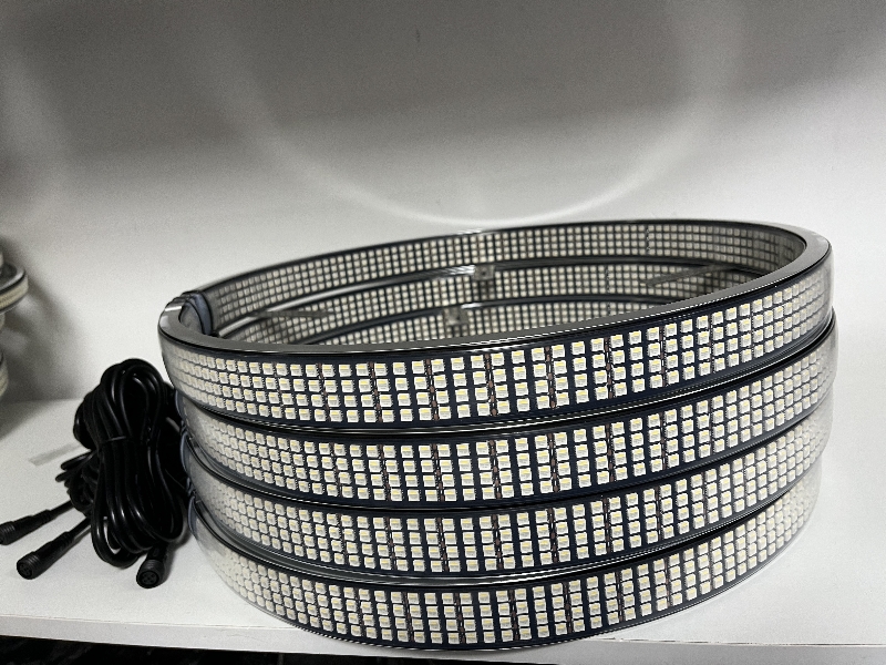 Professional 4pc 17” Top  4 Row 4752 LED Yellow / White Wheel lighting kit 16