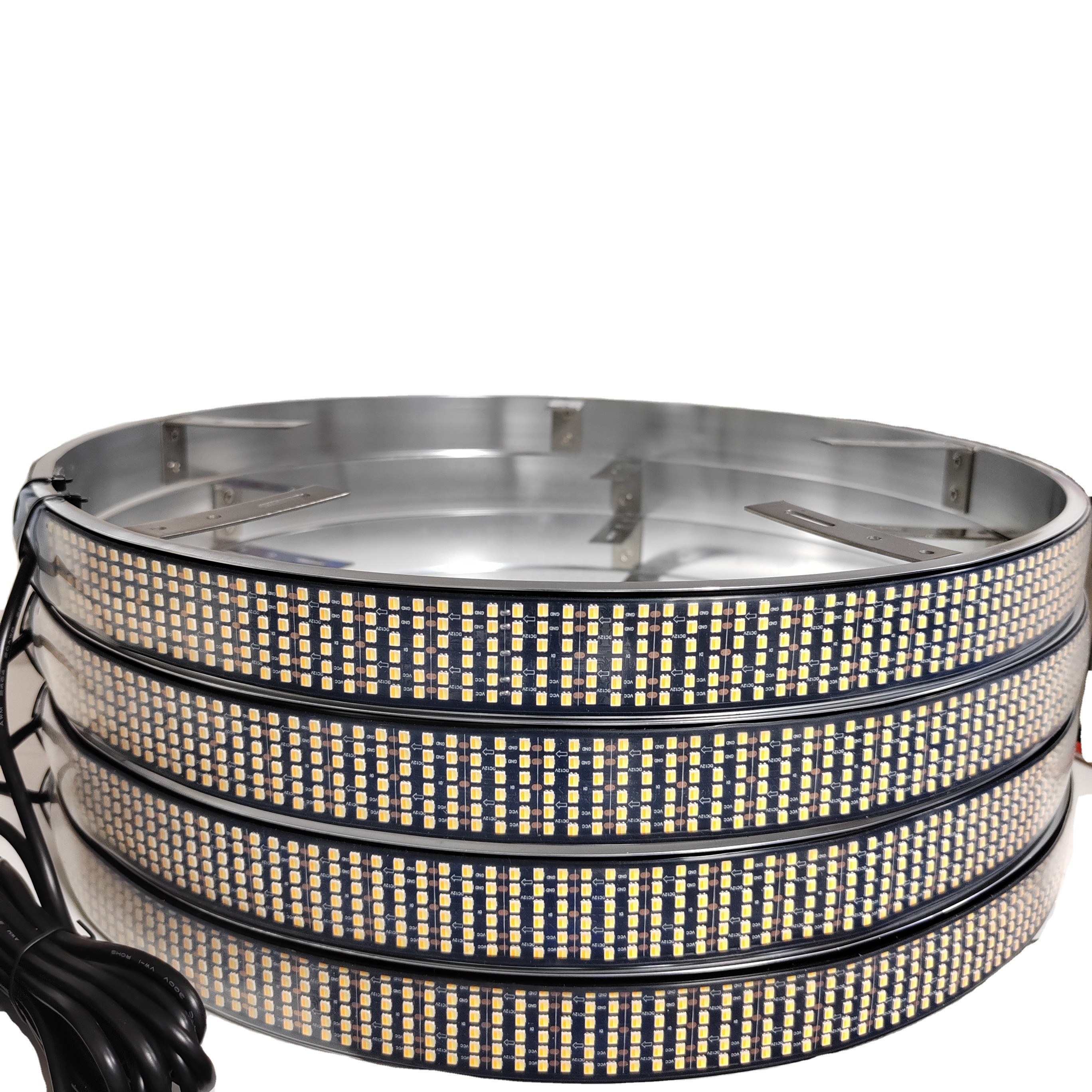 Professional 4pc 17” Top 4 Row 4752 LED Yellow / White Wheel lighting kit 13