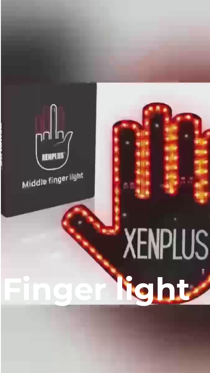 Finger Light Car Window Light Middle Finger Christmas  Decorative Warning Lamp/middle manufacturers | Factory Price 1