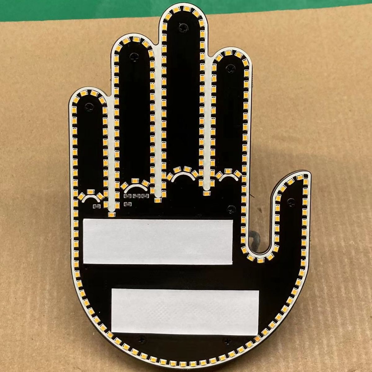 Finger Light Car Window Light Middle Finger Christmas  Decorative Warning Lamp/middle manufacturers | Factory Price 17