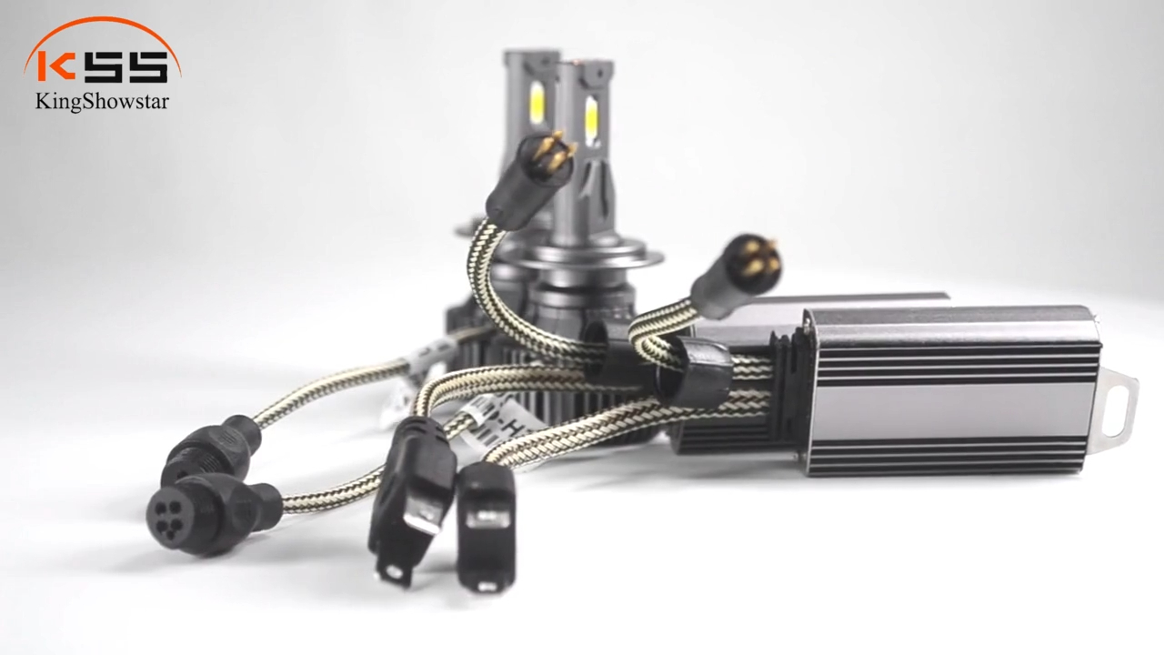 Professional Kingshowstar New Double tube heat conduction High power 65W car Led headlights bulb manufacturers 3