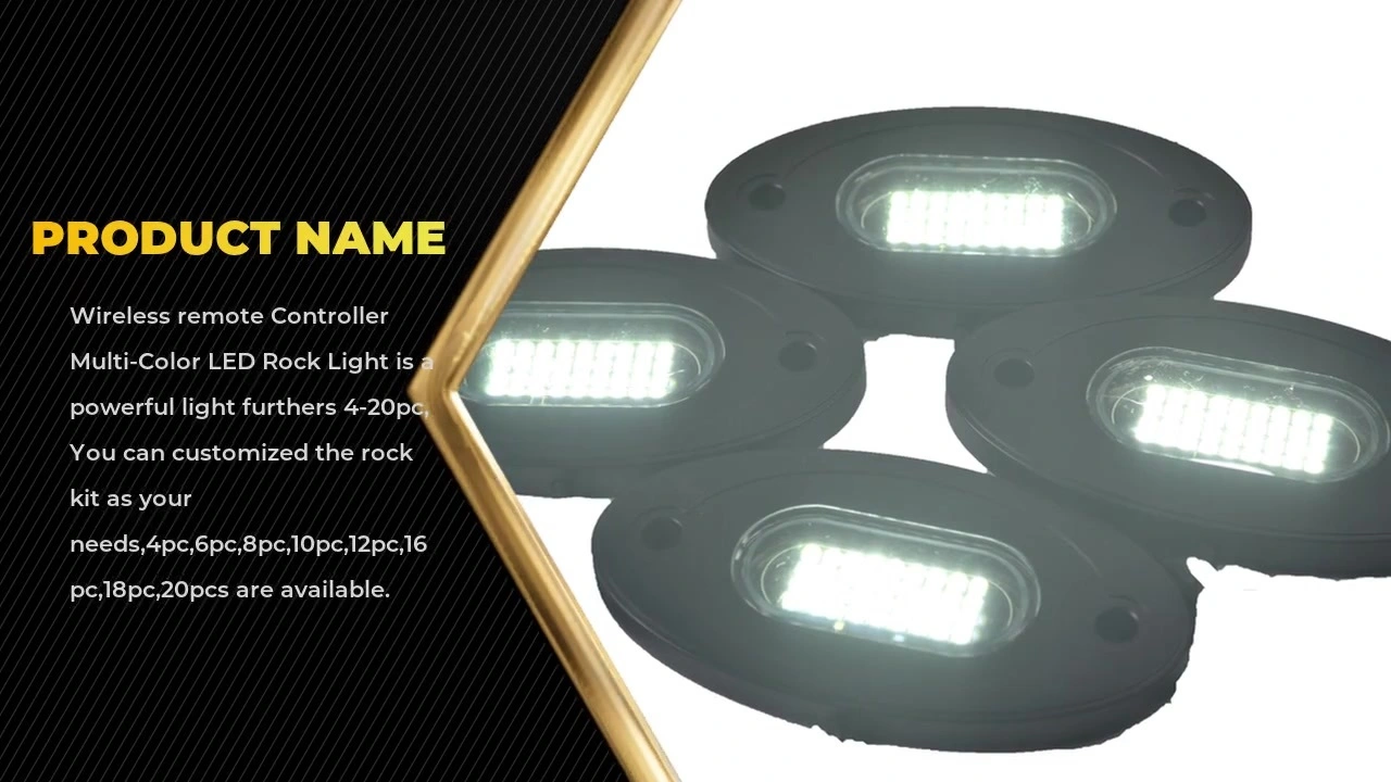 China Best The Max  Waterproof Aluminum white underbody car rock light Supplier manufacturers - Kingshowstar 1
