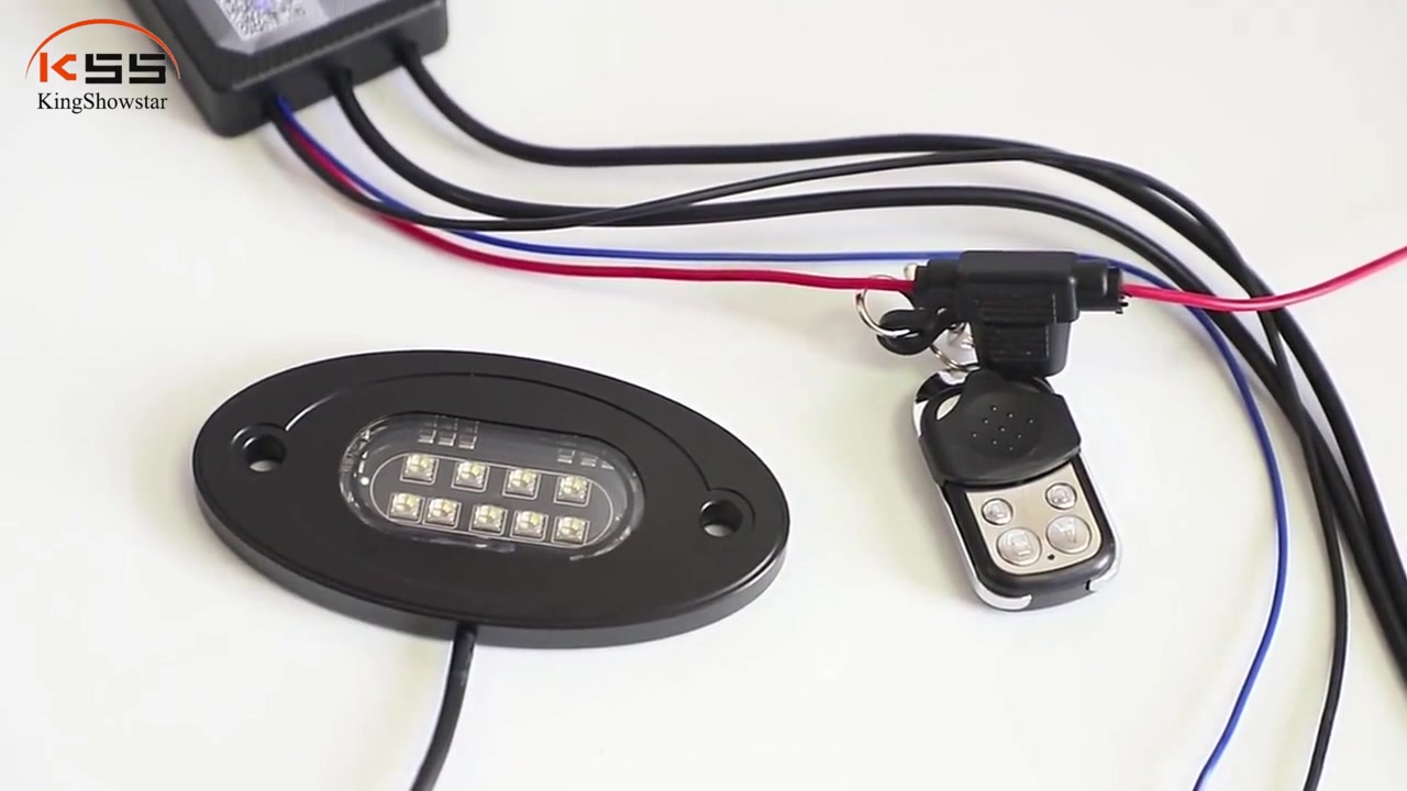 Best Professional New 36W Multicolor Underglow Neon Lights Waterproof Aluminum rock Light Kit manufacturers Company - Kingshowstar 1