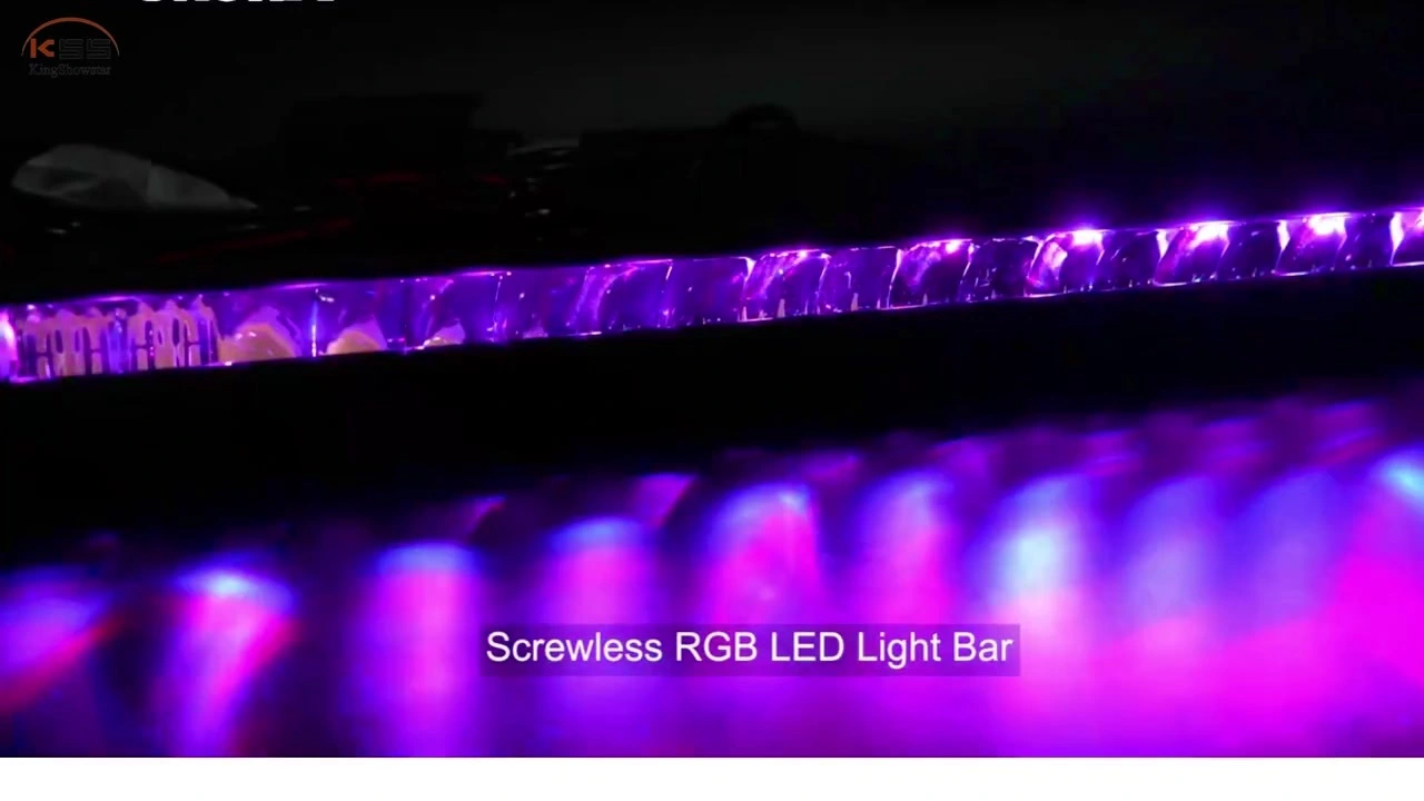 Car Off Road LED Automotive Color High Lumen Work Lights 72 Modes Remote Control Switching Flashing  Kingshowstar 1