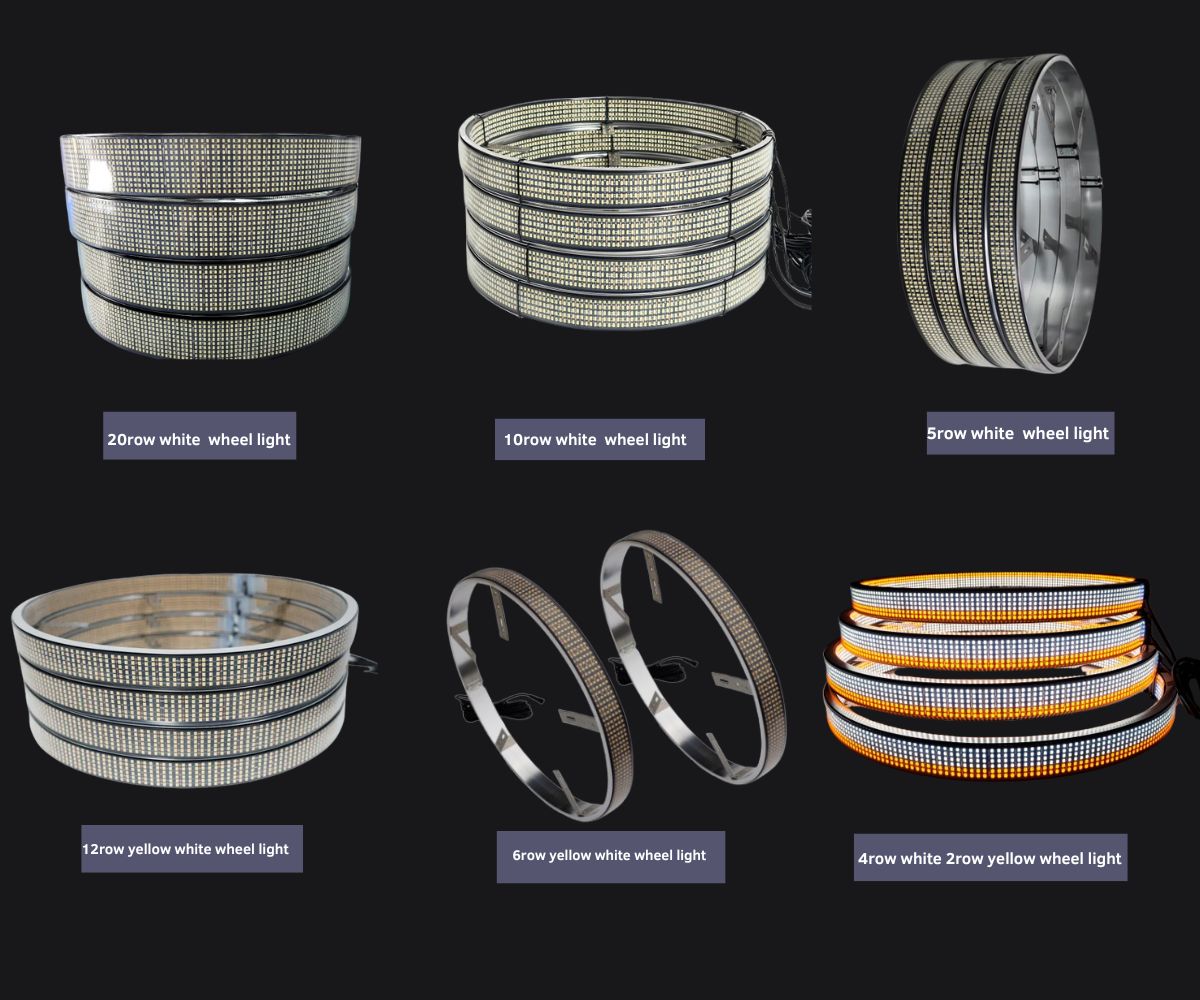  China 4pc 4680LEDs 17" 5 Rows White Wheel lighting kit - 5Rows Outside LED manufacturers - Kingshowstar 