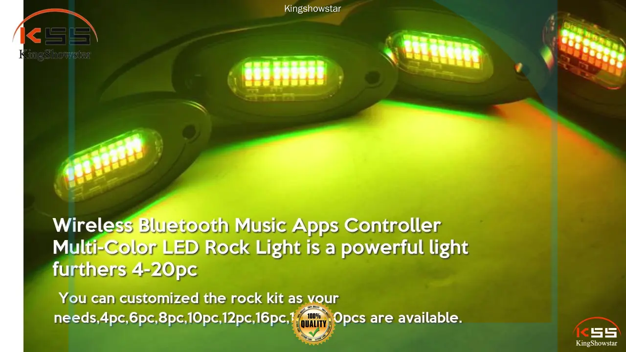 Custom best rock lights for jeep factory price Manufacturer | Kingshowstar 1