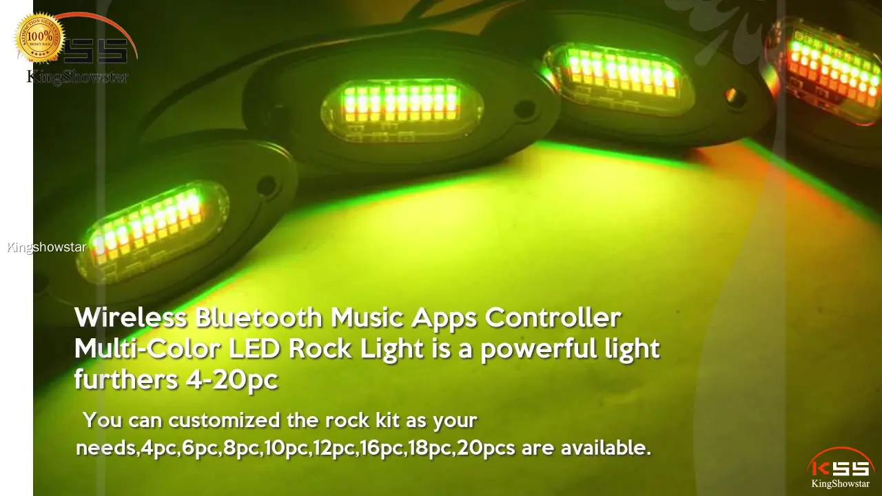 High Quality 36W RGBW LED Rock Light Kit - Wholesale Manufacturer 1