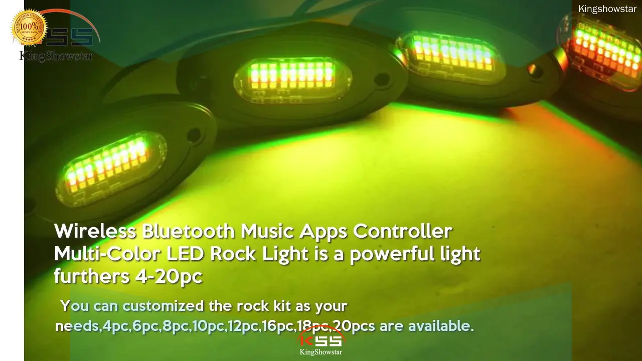 Custom made best rgb rock lights supplier | Kingshowstar 1