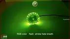 Customizable 2.5 RGB LED Fender Light for Motorcycle 1