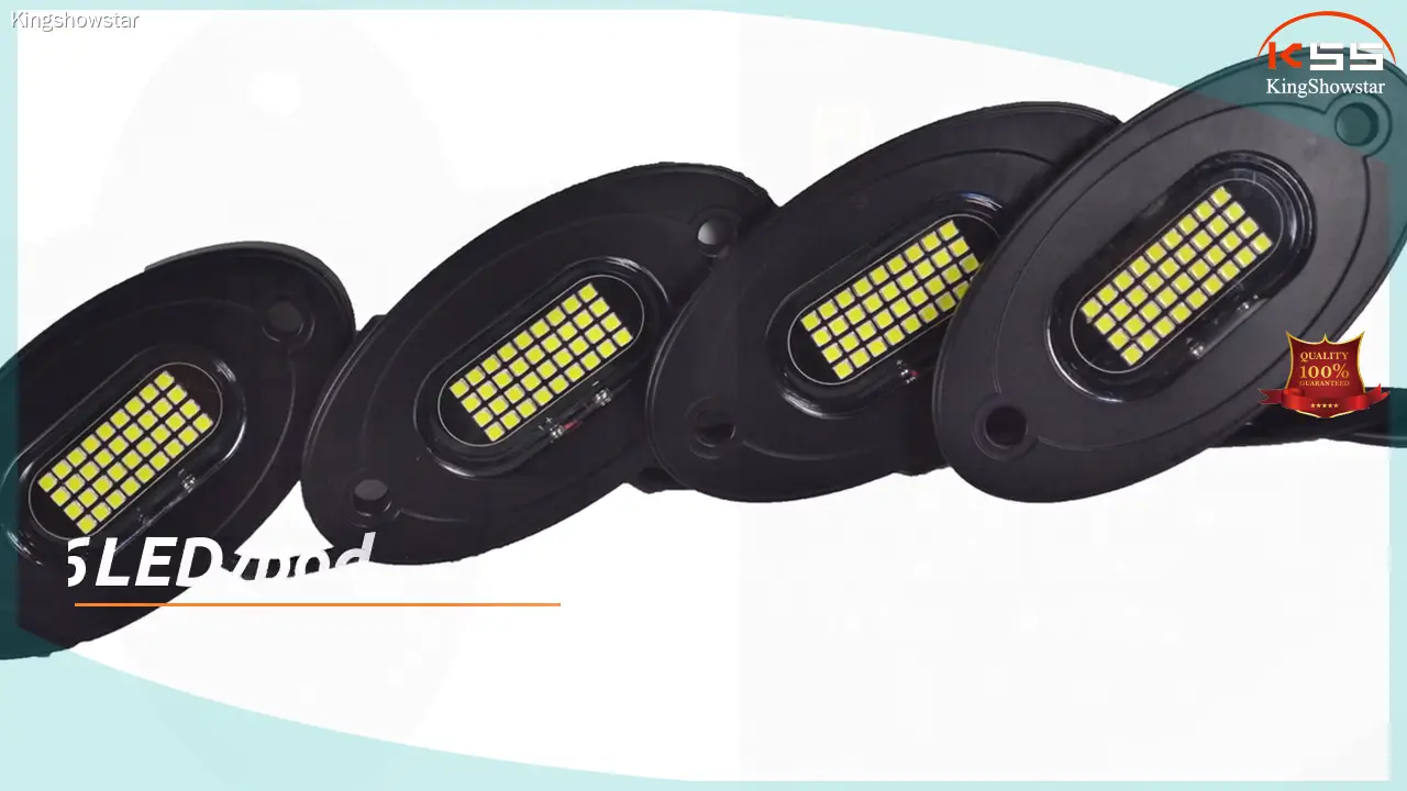 High Power LED Rock Lights - White 4PCS for Jeep Off Road Truck 1