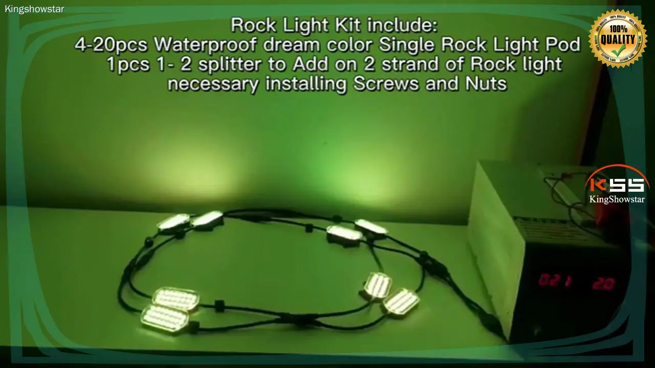 Kingshowstat RGB LED Rock Lights Kit 1