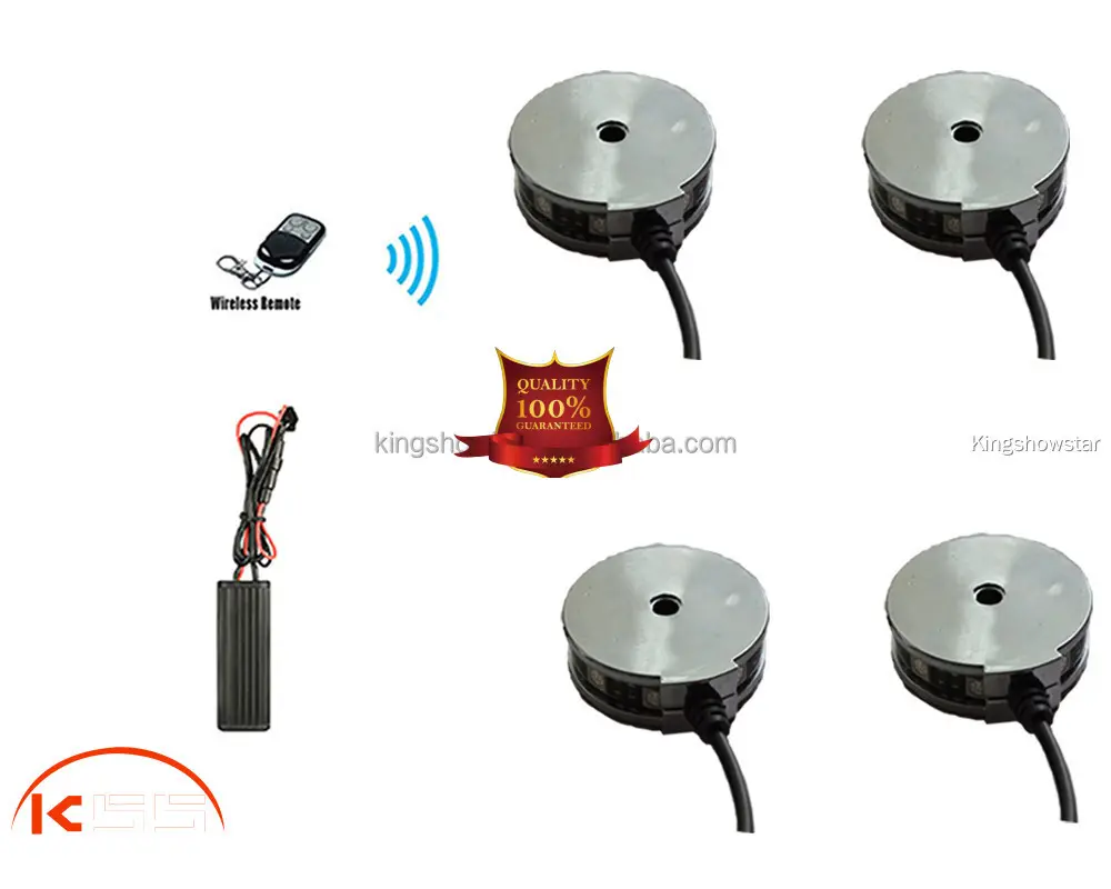 4*Pod RGB LED Motorcycle Rim Light Kit with Remote Controller 1