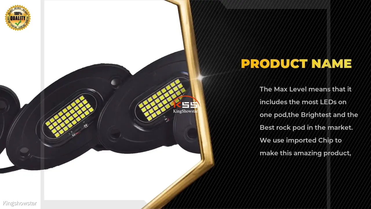 Custom best rgbw rock lights factory price Manufacturer | Kingshowstar 1