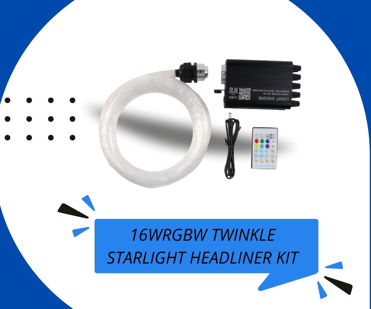 Kingshowstar 16w Rgbw Optical Fiber Star Ceiling Light Romantic starlight headliner kit For Car Roof Home 3