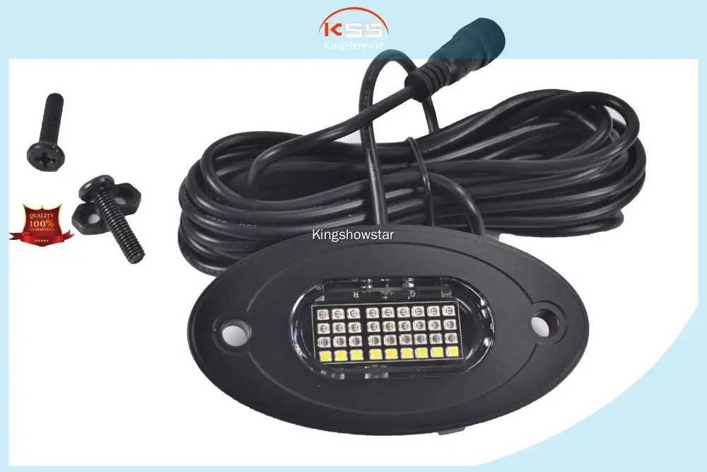 RGBW LED UnderGlow Rock Lights - 8 Waterproof Pods with App Control 1