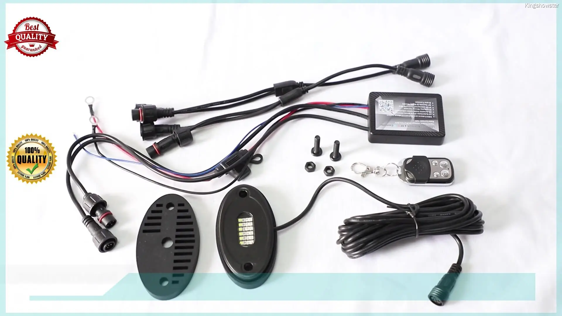RGBW APP Controlled Rock Light Kit for Auto Lighting 1