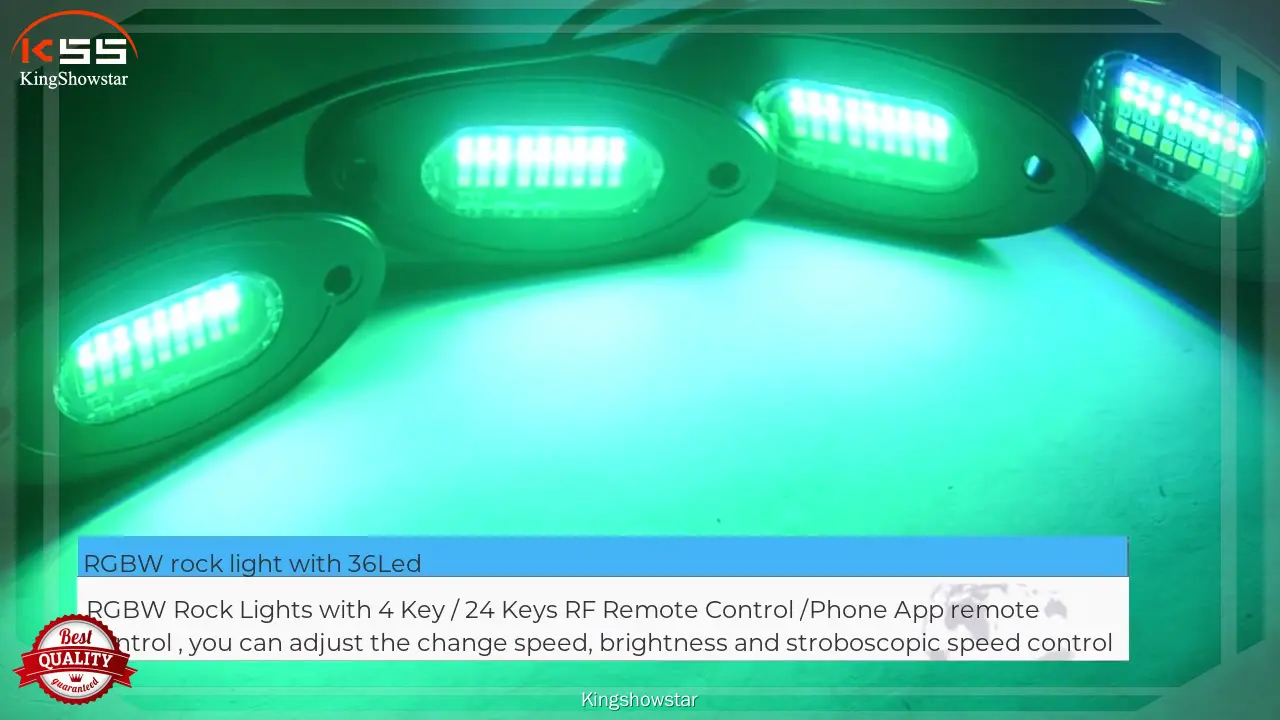 Best ATV Rock Lights - Kingshowstar RGBW LED Pod Light 1