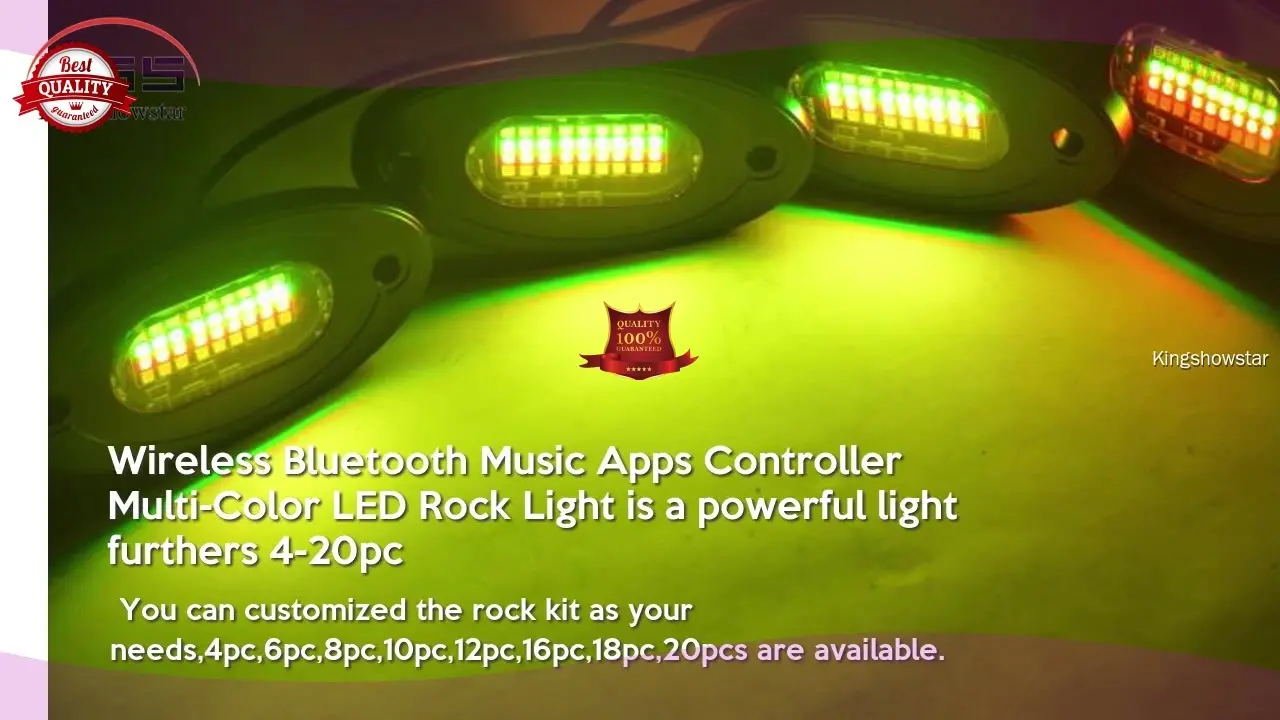 High Power LED Rock Lights - Kingshowstar Neon Underglow 1