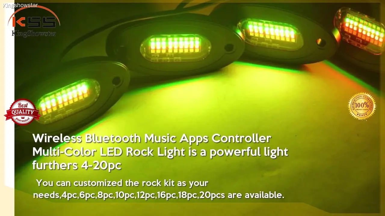 Best LED Rock Lights - High Quality RGBW Underglow Kit 1