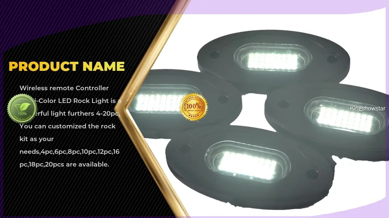 RGB Rock Lights - Waterproof Aluminum Underbody Car Light 1