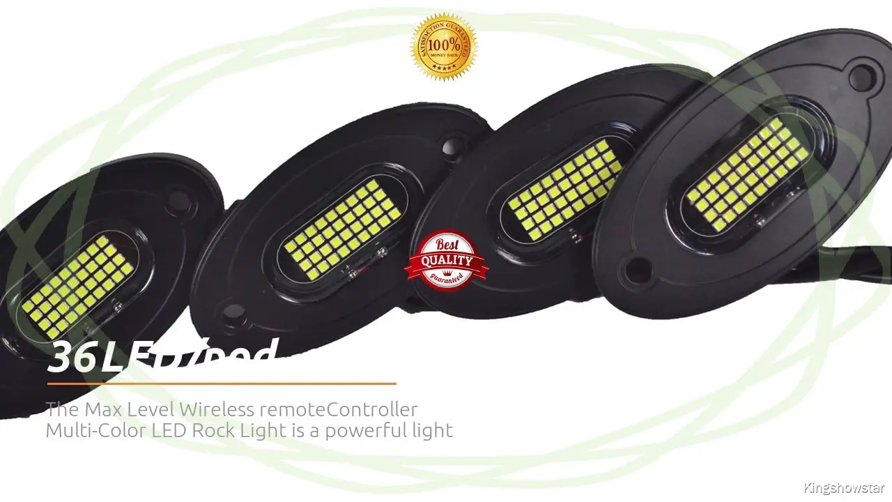 36LED White Rock Light - Max Level, Best Quality - Kingshowstar 1