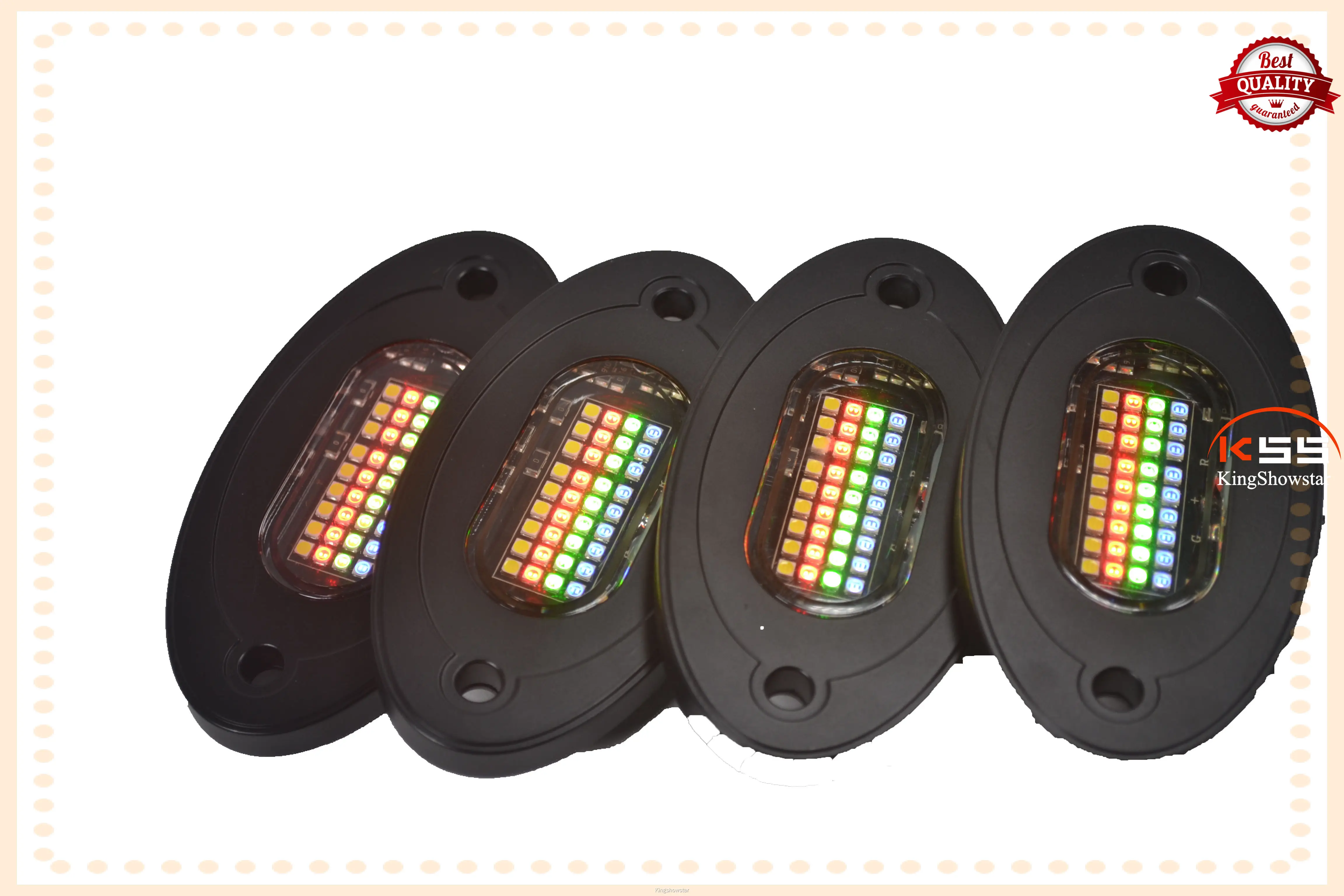 Kingshowstar Best RGBW Rock Lights: 36 LED Multi-Color, Bluetooth Control 1