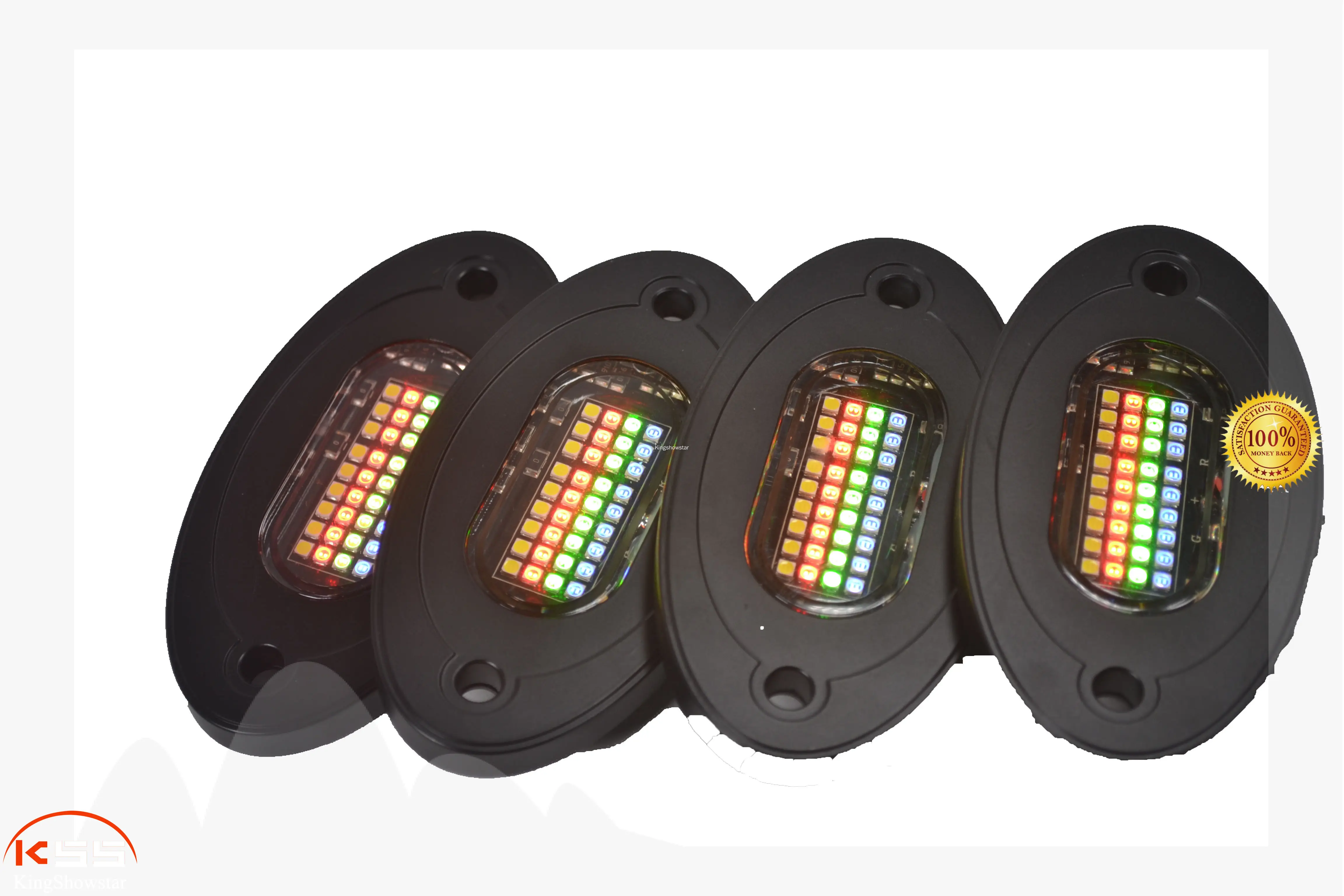 Kingshowstar Max Level 36LED Multi-Color Rock Lights for Jeep Wrangler 1