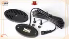 24W RGBW LED Rock Lights - Bluetooth Control - Waterproof IP68 - Truck LED 1
