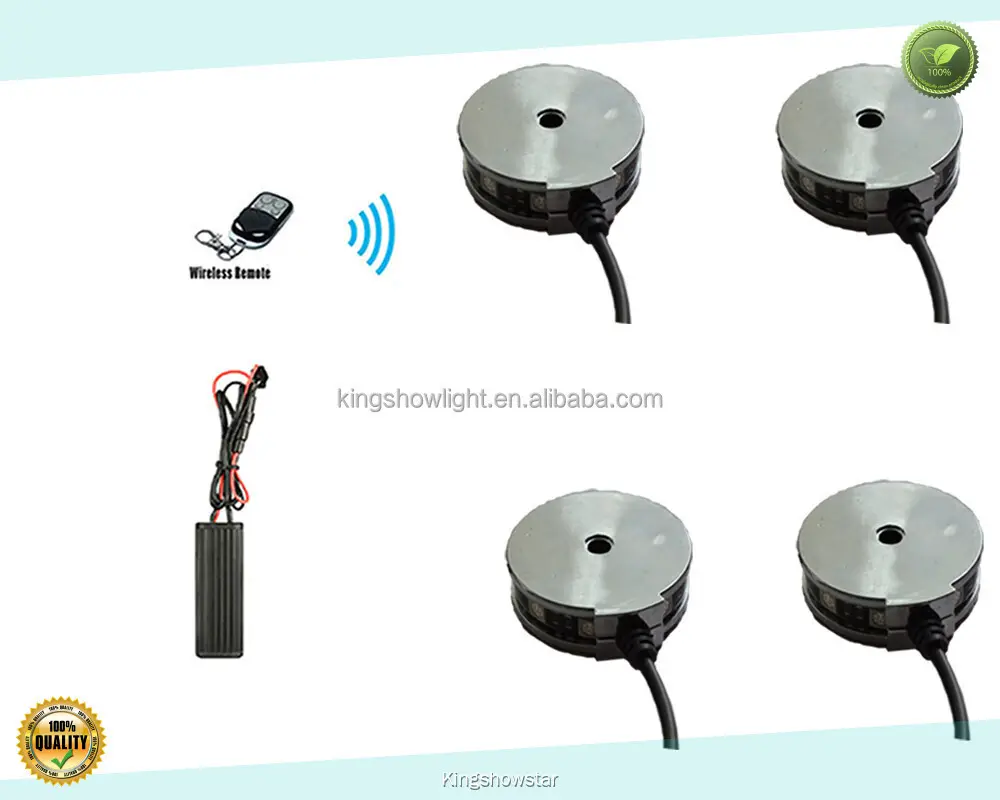 RGB LED Motorbike Wheel Lights with Remote Controller 1
