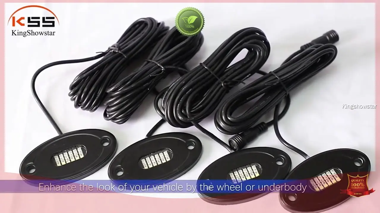 Kingshowstar 24W RGBW LED Rock Light Kit - Waterproof, Bluetooth Controlled, Bright & Durable  1