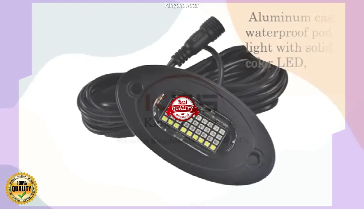 RGBW 8Pods Rock Lights with 288LEDs IP68 Waterproof Feature 1