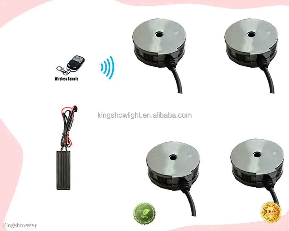 Kingshowstar RGB LED Motorcycle Wheel Light Kit with Remote Control 1