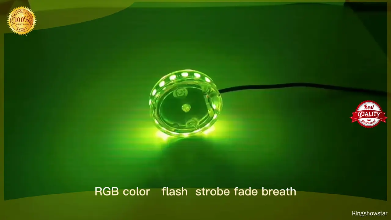 RGB LED Fender Light for Motorcycle - Customizable, Kingshowstar 1
