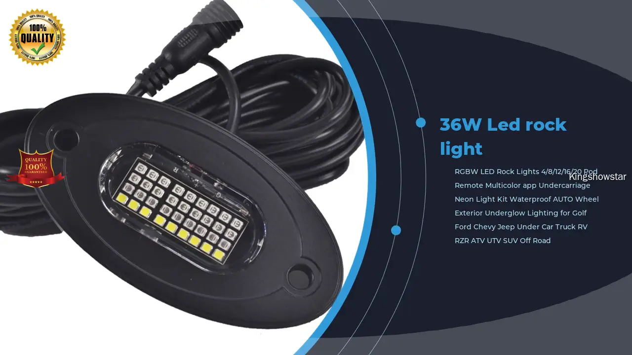 New The Max 12V RGBW LED Rock Light - Best ATV Underglow 1