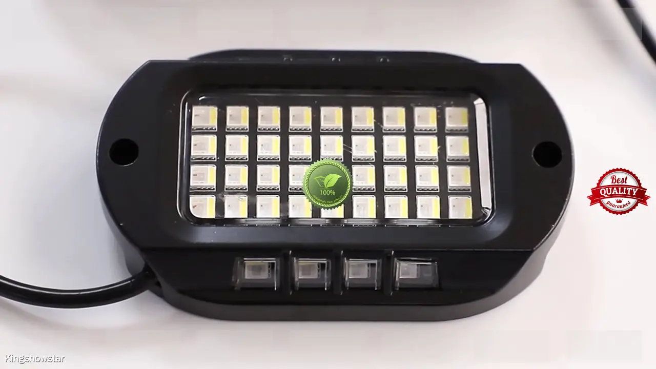 RGBW 44LED Rock Underbody Light Kit - 4-in-1 178LED Pod, Waterproof, DC12V Operate Voltage 1