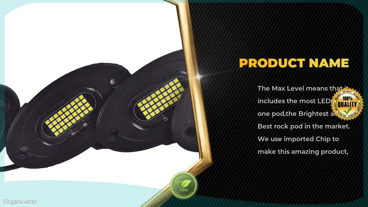 2021 Newest High Power LED Rock Lights White Color 1