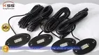 Kingshowstar 24W RGBW LED Rock Light Kit - Waterproof, Bluetooth Control 1