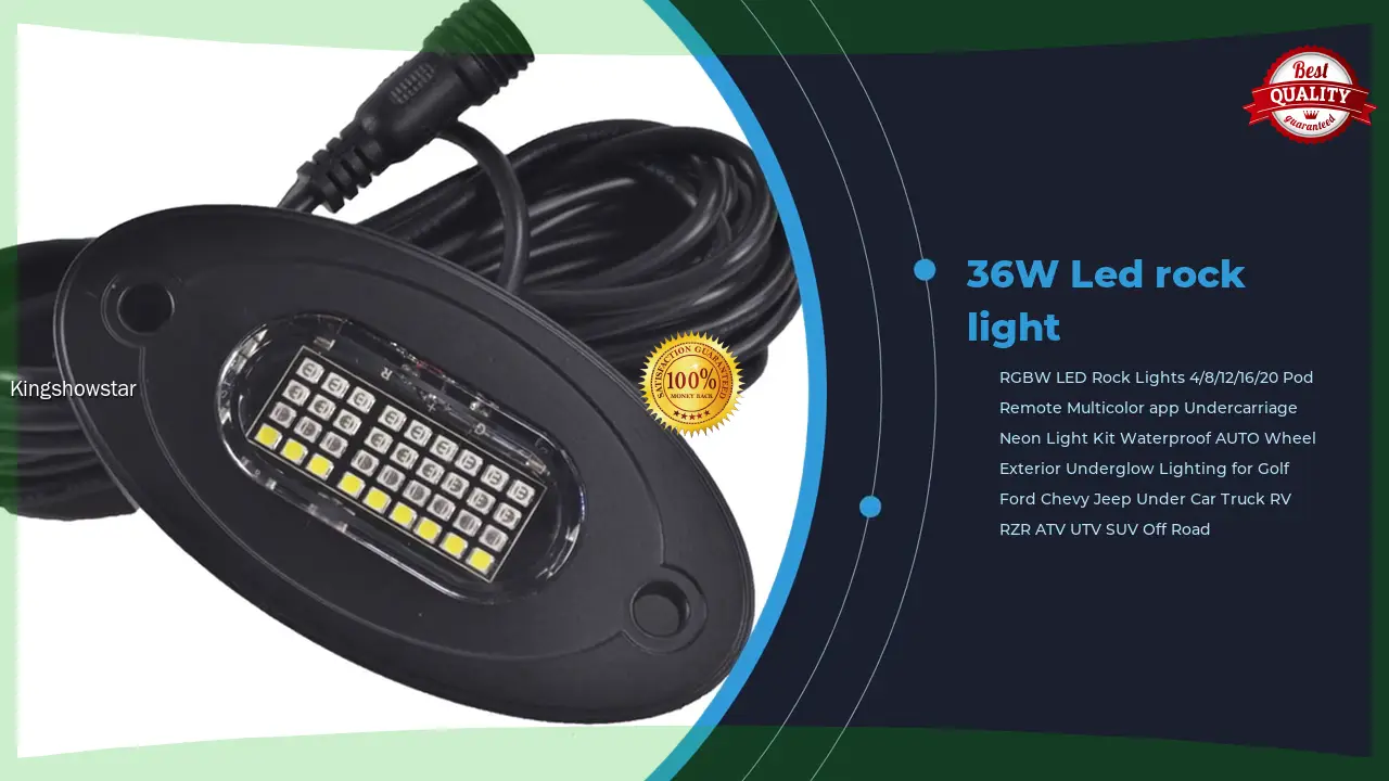 New The Max 36 LED 12V RGBW Waterproof Rock Lights for Trucks/Utv 1