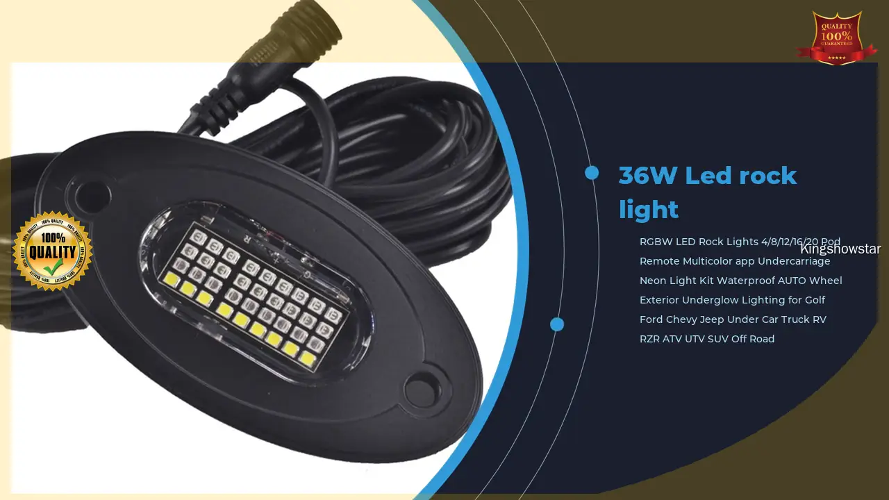 RGBW LED Rock Lights - Neon Light Kit with APP Controller 1