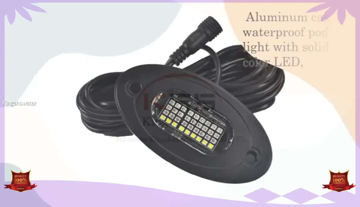 RGBW Rock Lights with 450cm Wires - 288LEDs Waterproof Music Mode & Remote Control 1