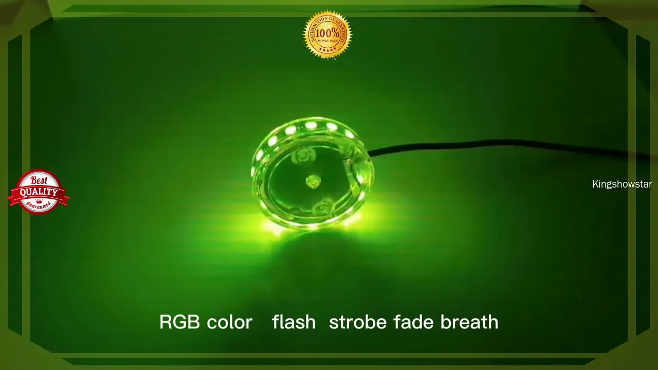 Customizable 2.5 RGB LED Motorcycle Wheel Light by Kingshowstar 1