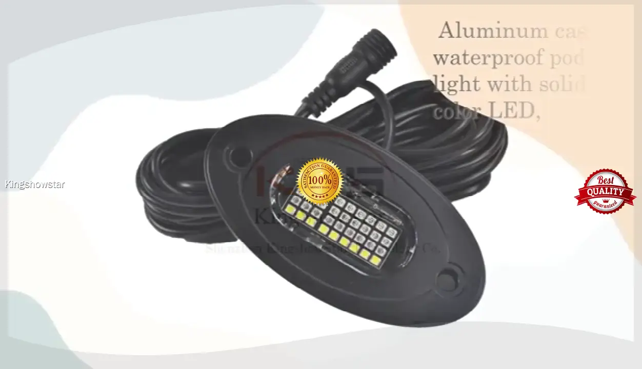 8Pods RGBW Rock Lights - 450cm Wires, 288LEDs, Waterproof, Music Mode, APP Control 1