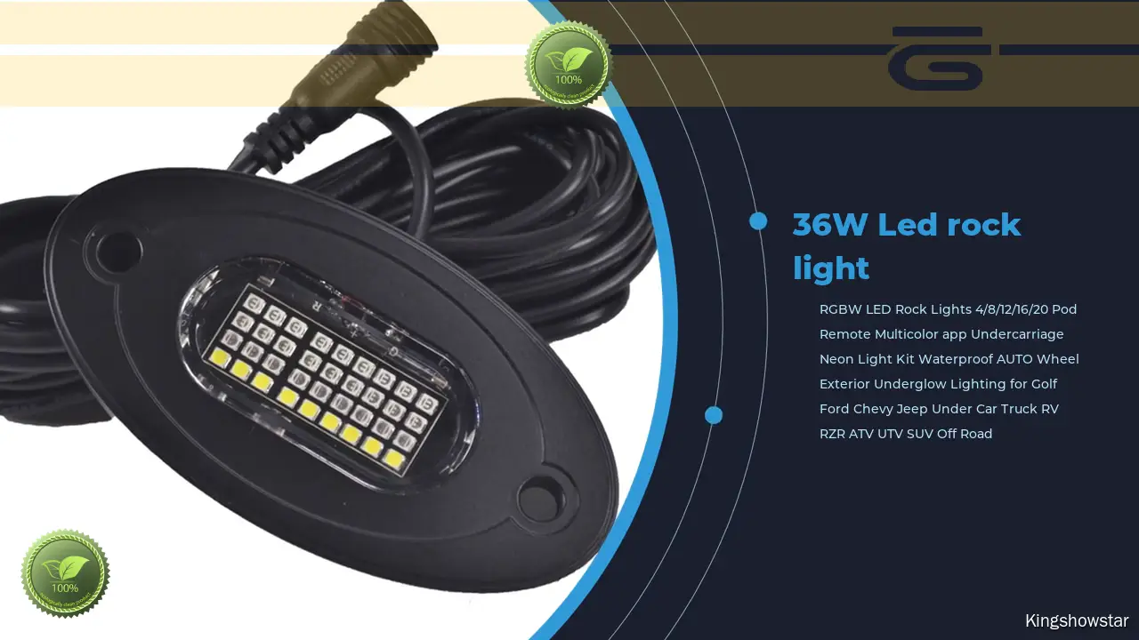 New The Max 36LED 12V RGBW Waterproof LED Rock Light 1