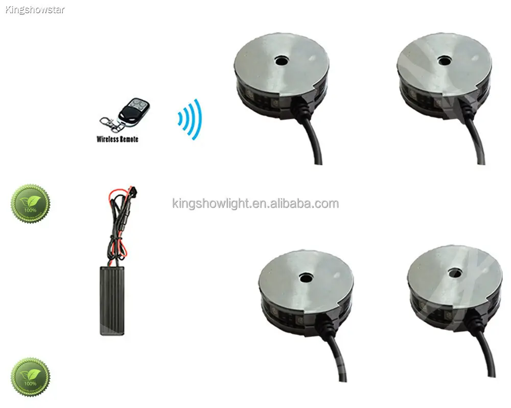 4*Pod RGB LED Motorcycle Wheel Lights - Remote Controlled 1