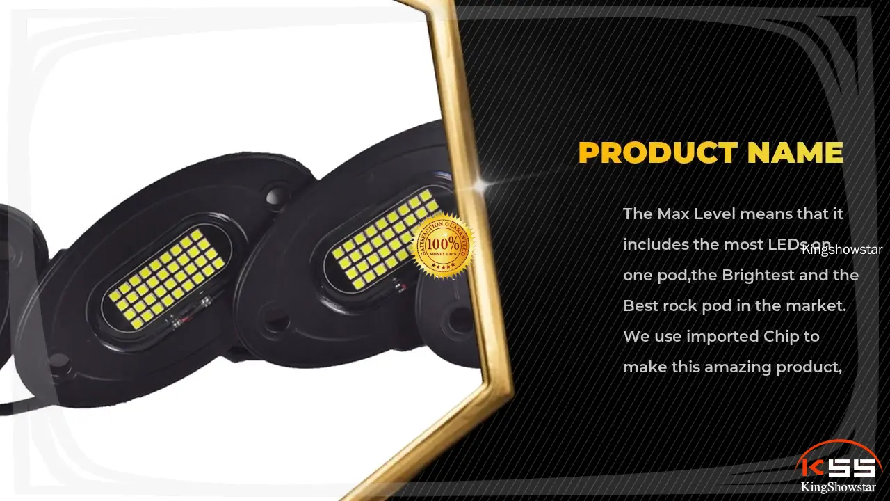 **High-Performance 36W LED Pure White Rock Light for Off-Road Use** 1