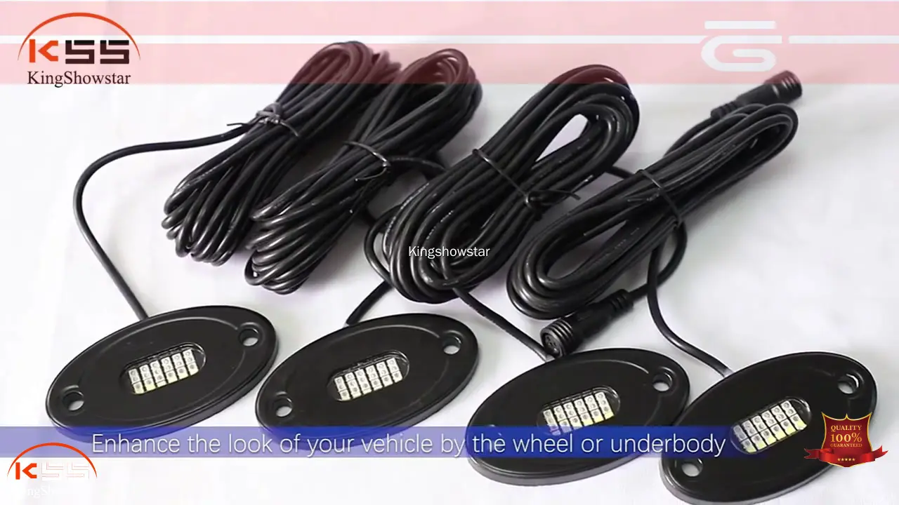 Kingshowstar 24W RGBW LED Rock Light Kit - Best UTV Lighting Solution 1