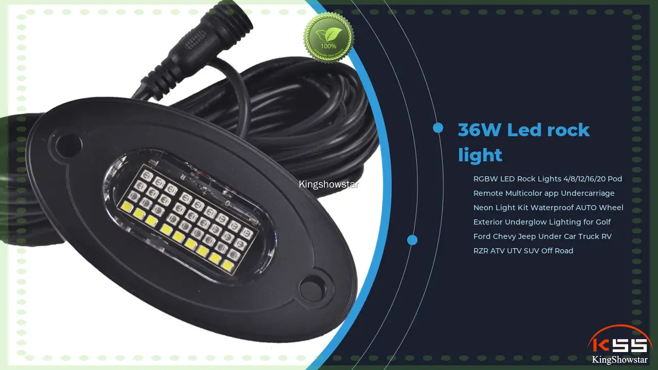 RGBW Waterproof LED Rock Light for ATV 1