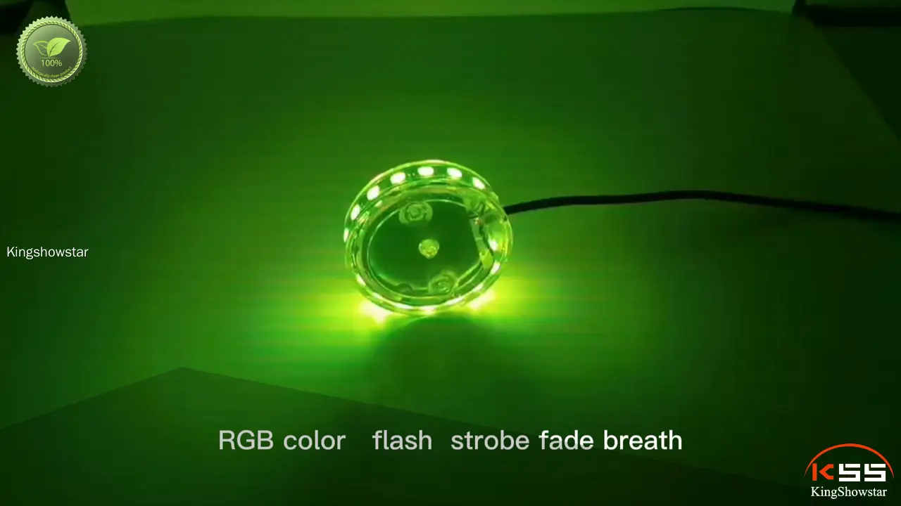 Customizable 2.5 LED RGB Motorcycle Fender Light Kit by Kingshowstar 1
