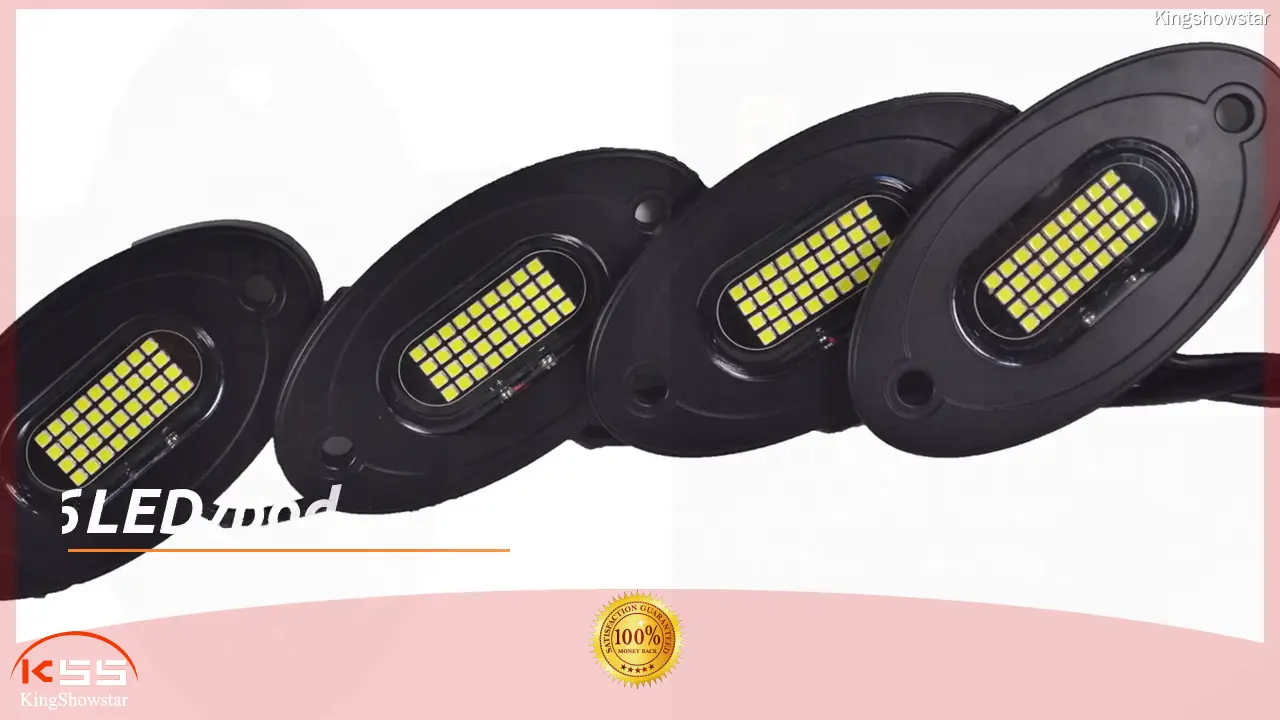 LED Rock Lights White 4PCS for Jeep Waterproof High Power - Best for UTV 1