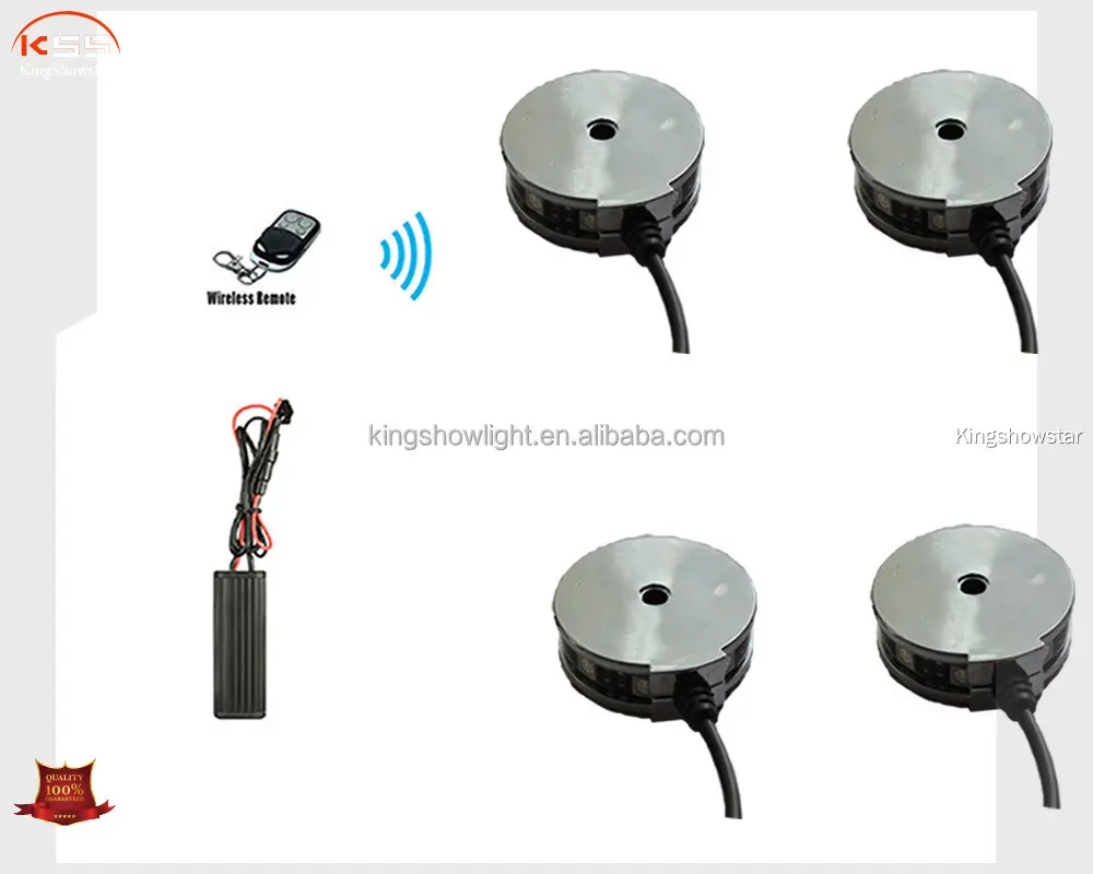 RGB LED Motorcycle Wheel Lights with Remote Control 1